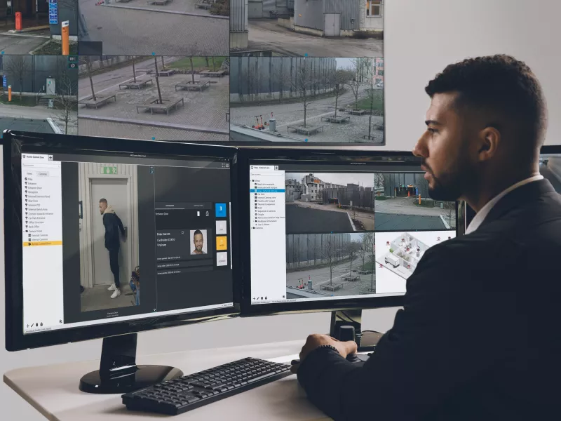 Axis commercial access control visitor entry